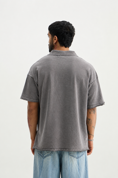 Charcoal Rising Through All Polo