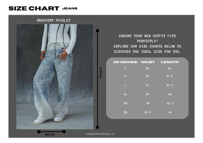 GRADIENT PAISLEY VALKYRE JEANS