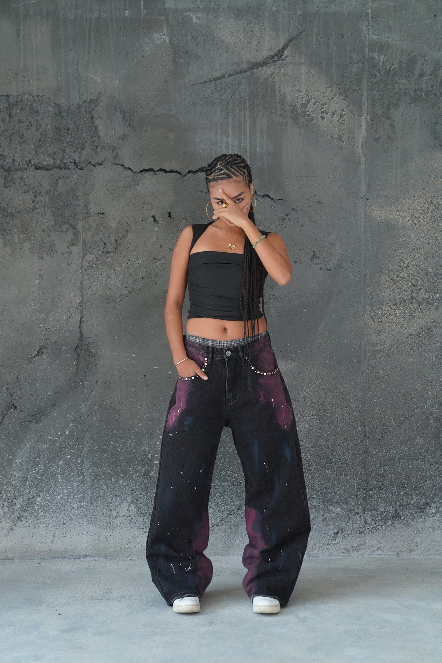 PURPLE STATIC VALKYRE JEANS