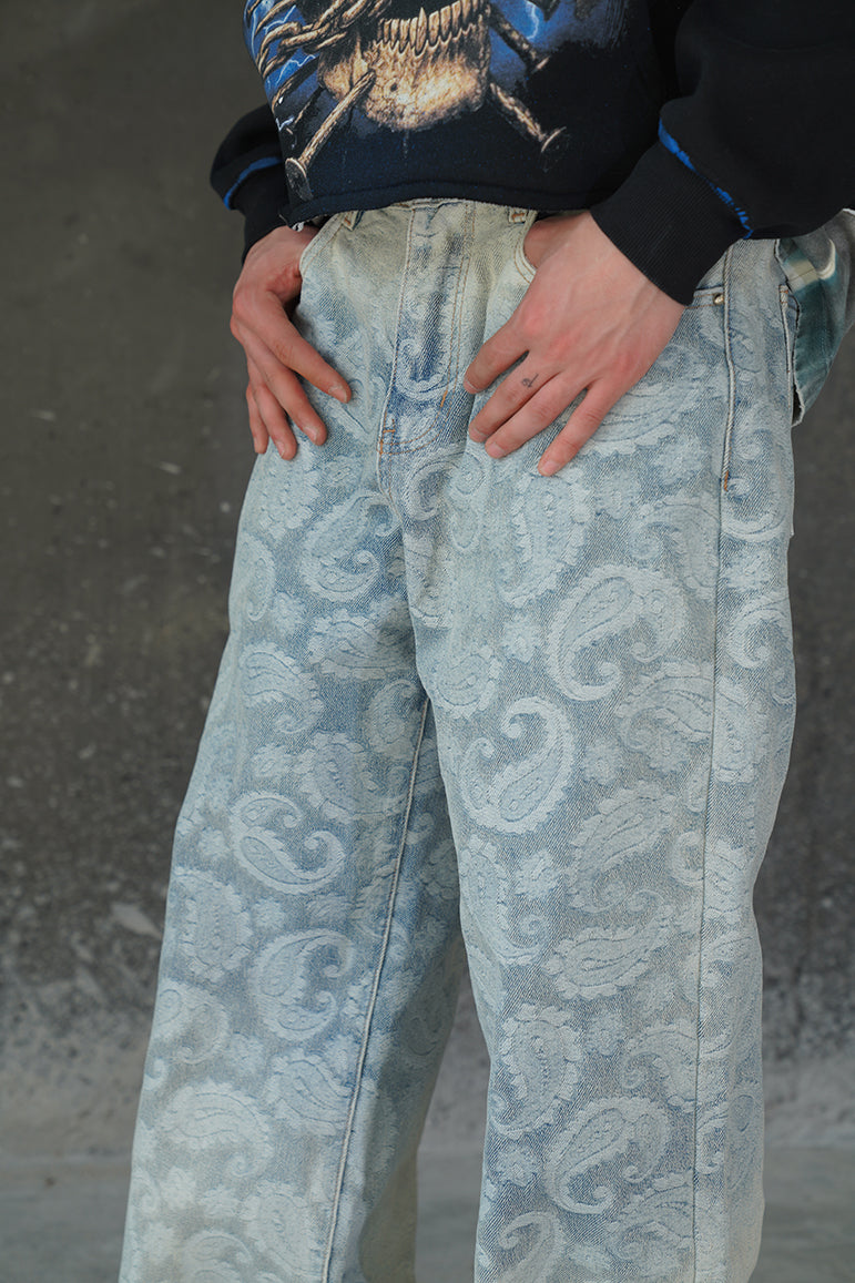 GRADIENT PAISLEY VALKYRE JEANS