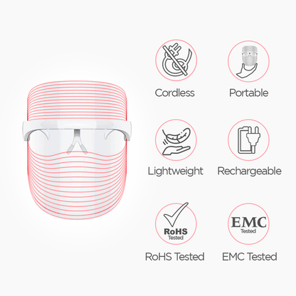 PROTOUCH 3 in 1 LED Face Mask | For Glowing & Clear Skin | Anti Acne & Anti Ageing | For All Skin Types | Protouch at Broadway