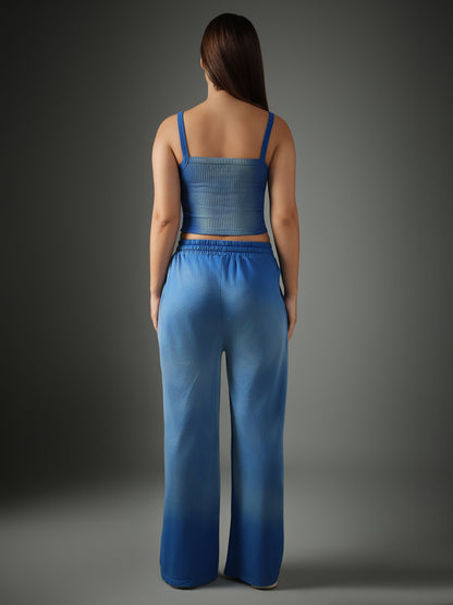 Spray Wash Baggy Joggers – Blue