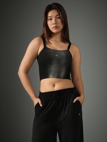 Spray Washed Crop Black