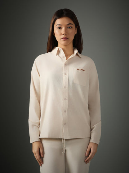 Off-White Linen-Cotton Shirt