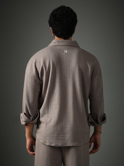 Crossknit Grey Shirt