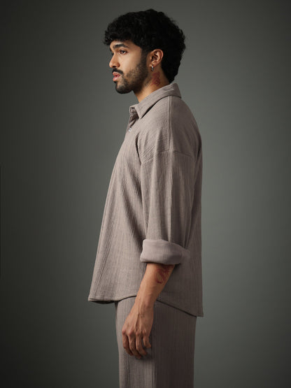 Crossknit Grey Shirt