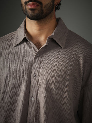 Crossknit Grey Shirt