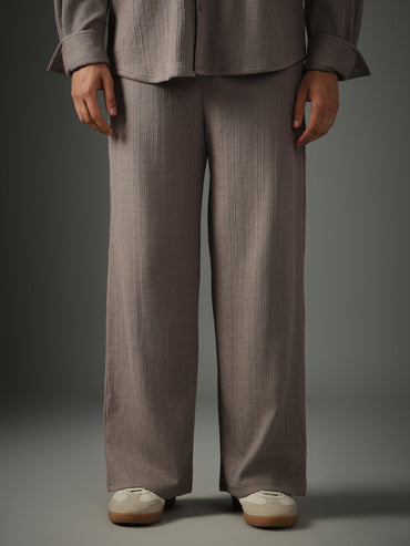 Crossknit Grey Pant