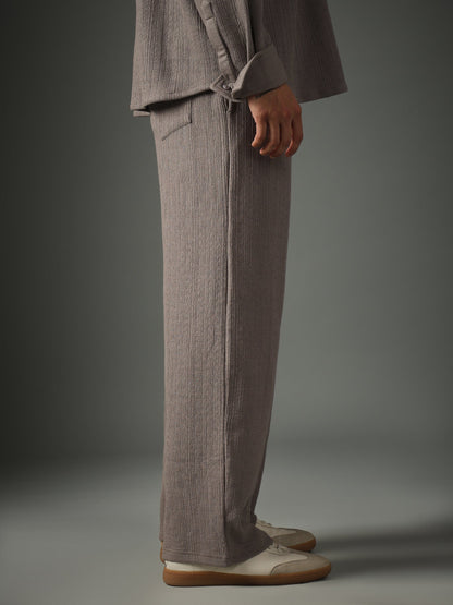 Crossknit Grey Pant