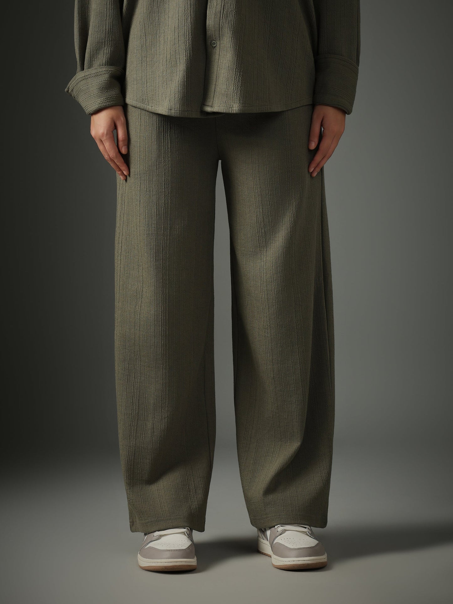 Crossknit Olive Pant