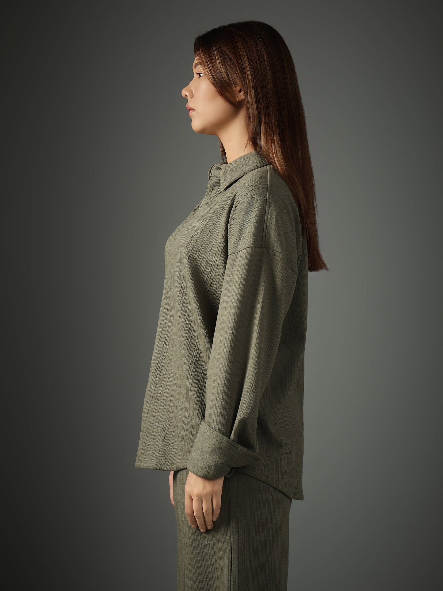 Crossknit Olive Shirt