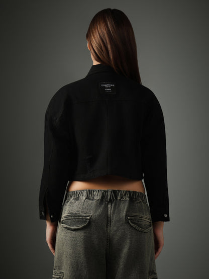 Black Cropped Jacket