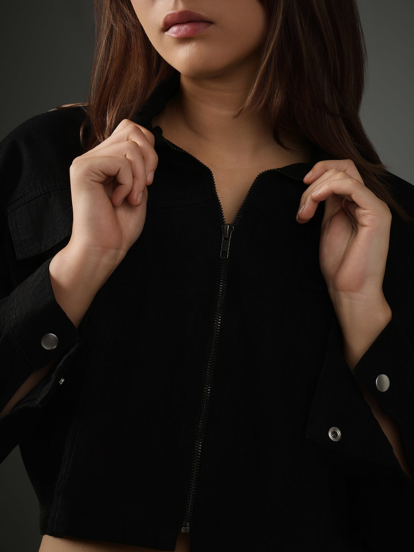 Black Cropped Jacket