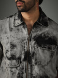 Acid Wash Zipper Shirt | Chapter 2 at Broadway