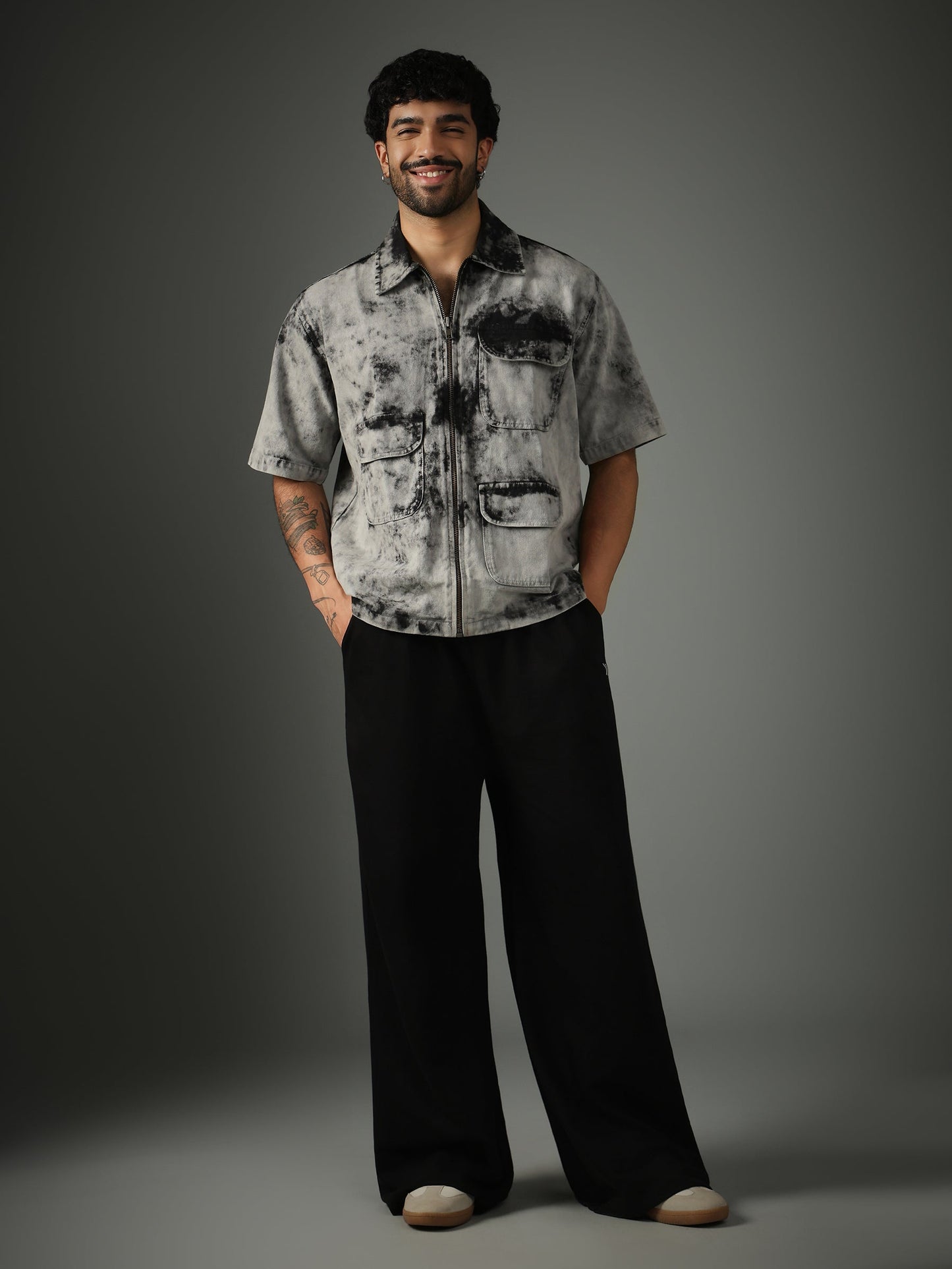 Chapter2Drip Acid Wash zipper shirt â€” view 6