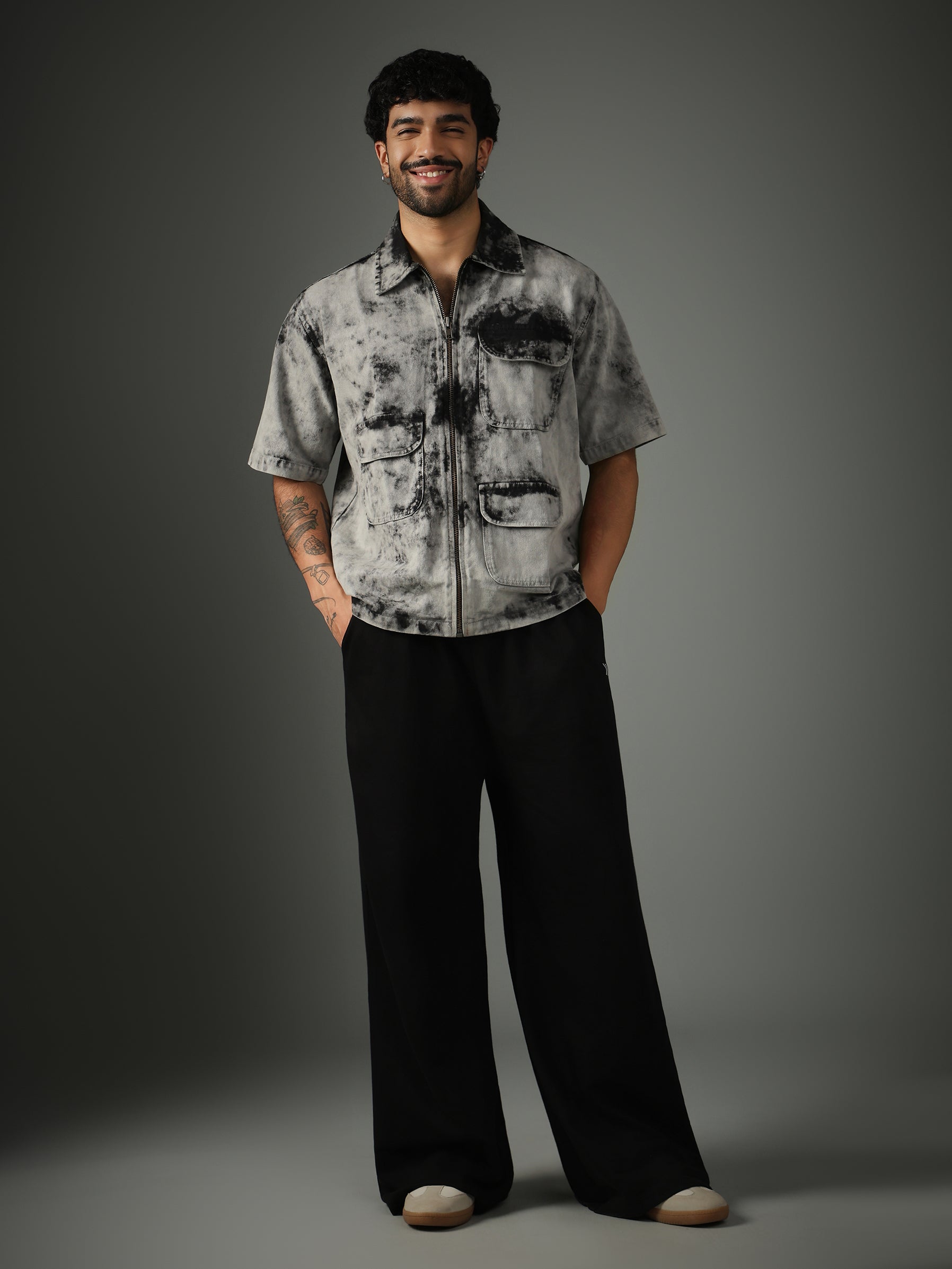 Chapter2Drip Acid Wash zipper shirt â€” view 6