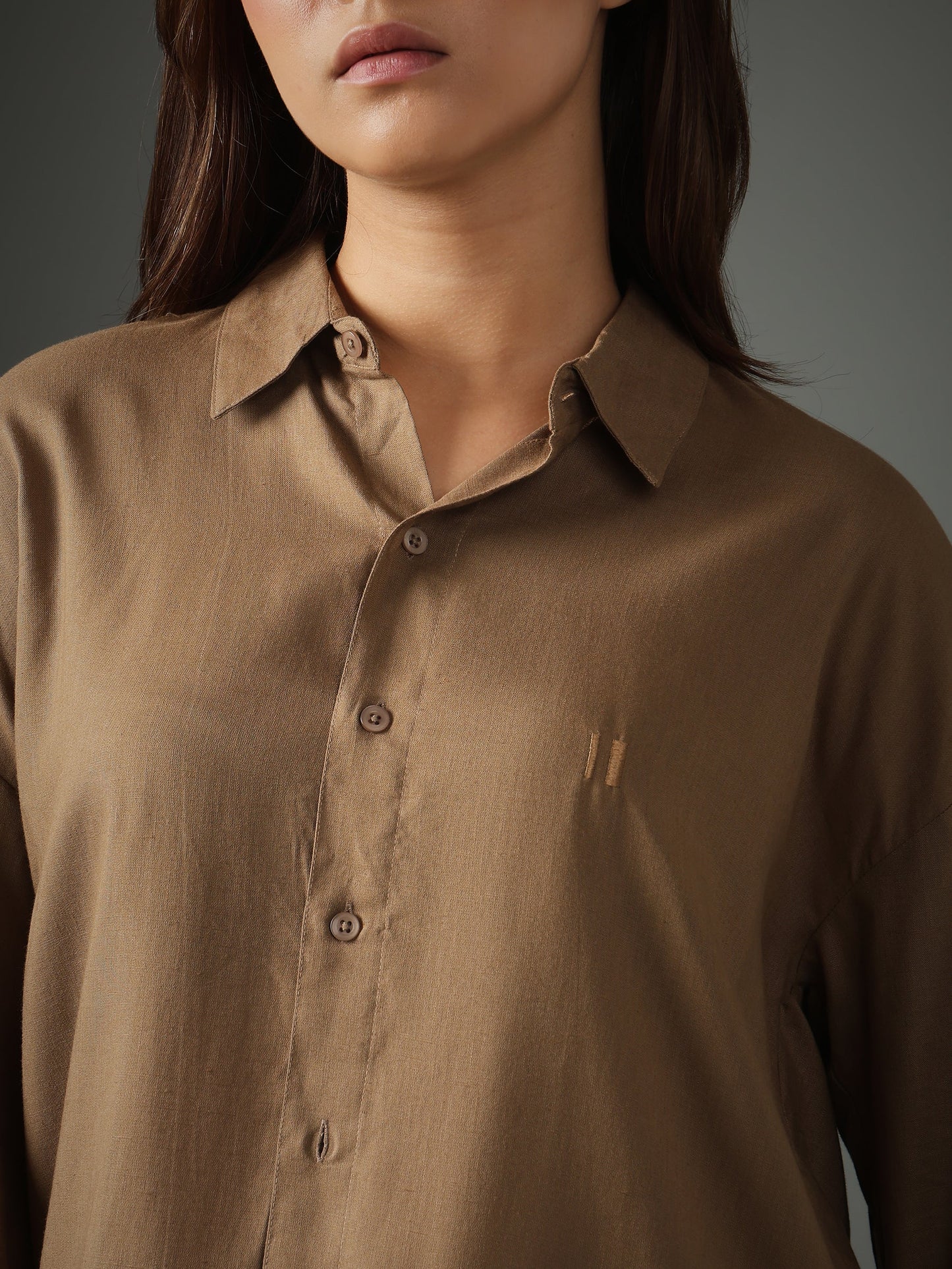 Mocha Brew Linen Shirt