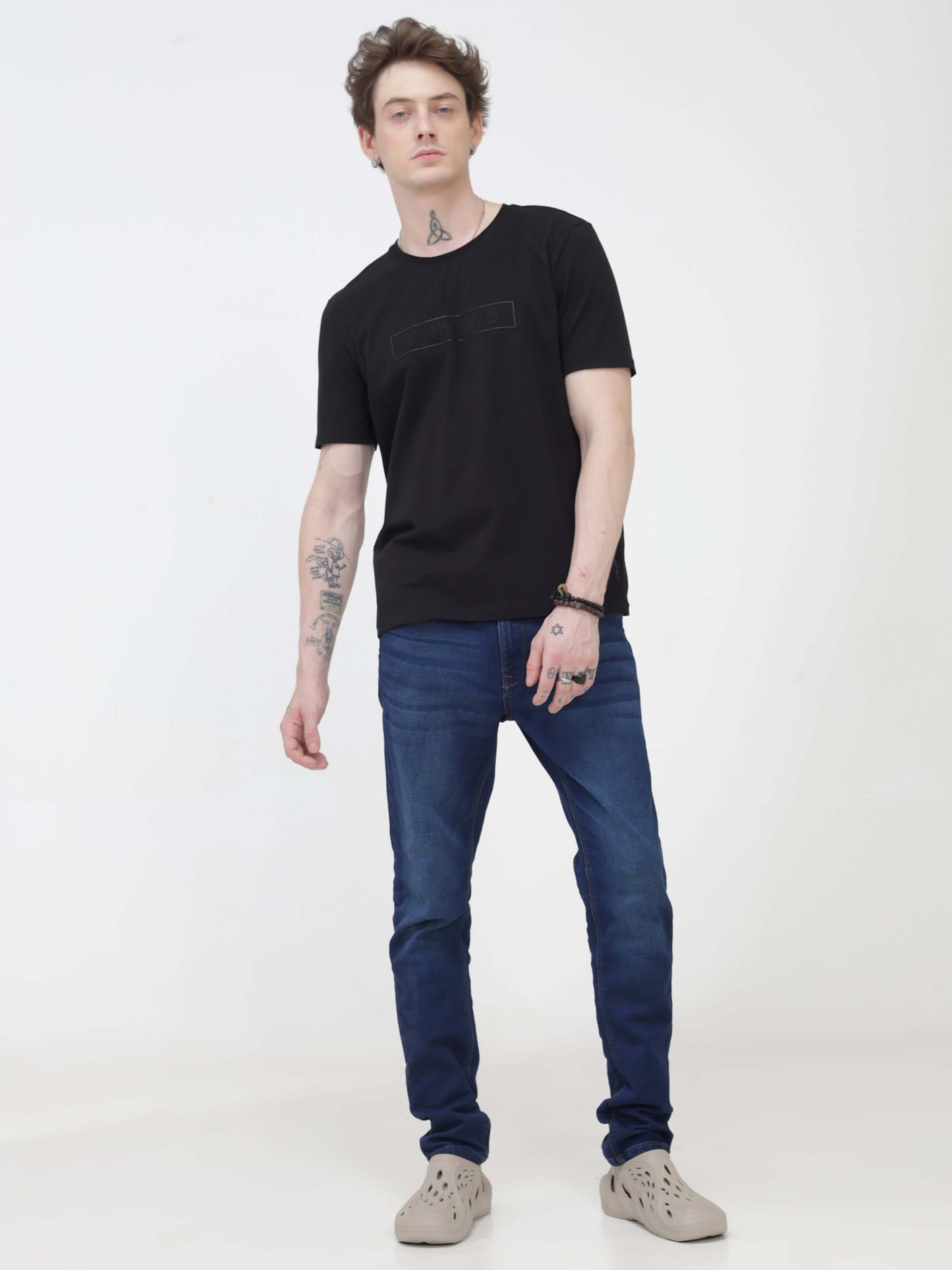 Crew Neck Tshirt | Anti Stain Anti Odor Water Repellent   MIDNIGHTELEGANCE