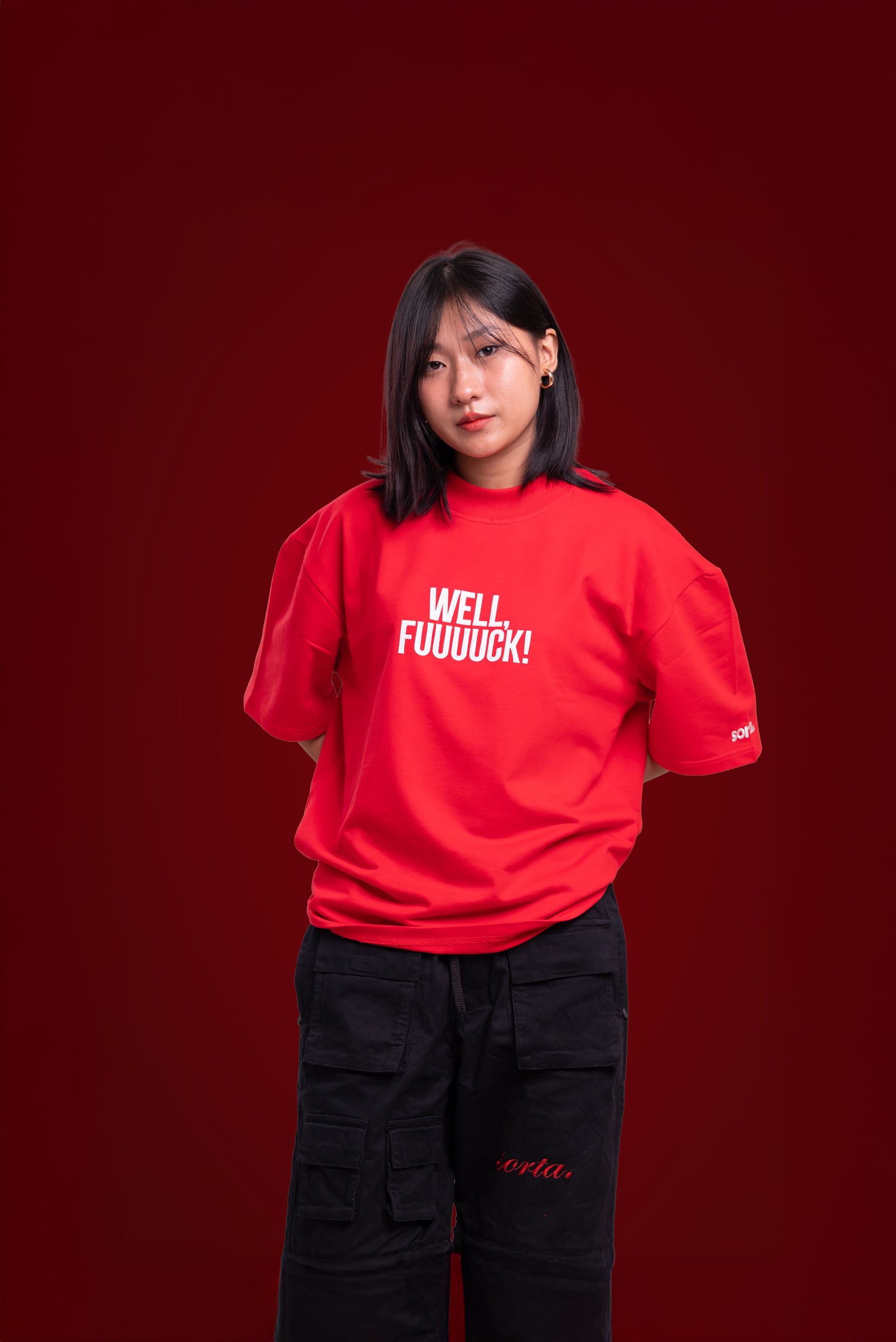 well fuck. - korean oversized tshirt | sorta at Broadway