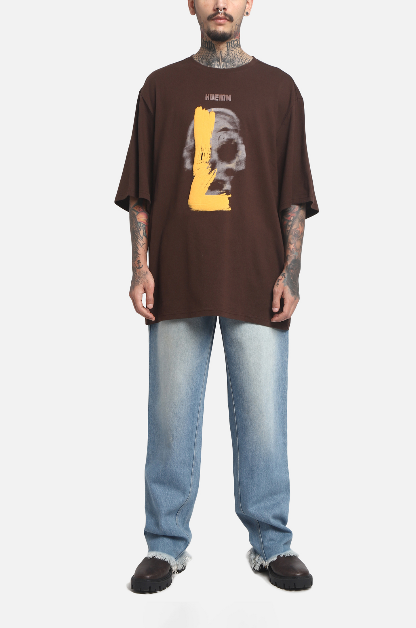 The HUEMN Skull T-shirt (Chocolate Brown) : Edition 2 | Huemn at Broadway