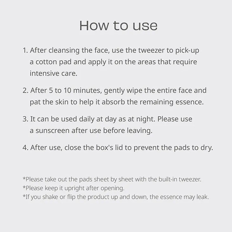 House of Hur Clearing Skin Prep Essence Pad 140ml | House Of Hur at Broadway
