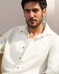 The Linen Rich Shirt Soft ivory