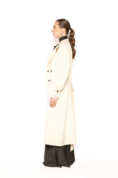 Contemponari-Penelope Trench-Cream