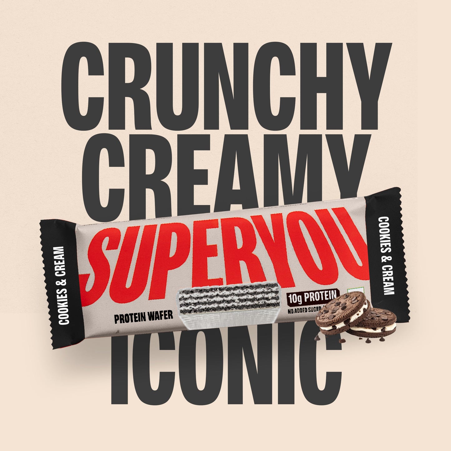 SUPERYOU Wafer Bar Minis - Cookies n Cream 10's x 2 Combo