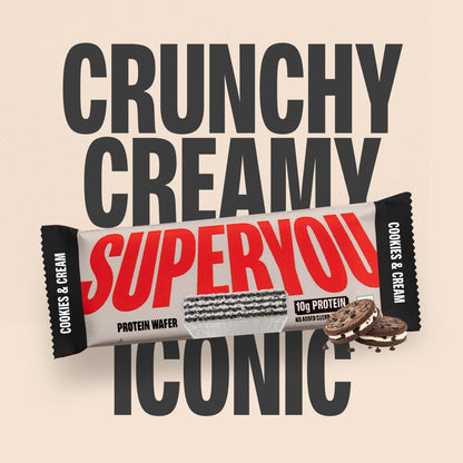 SUPERYOU Wafer Bar Minis - Cookies n Cream 10's x 2 Combo