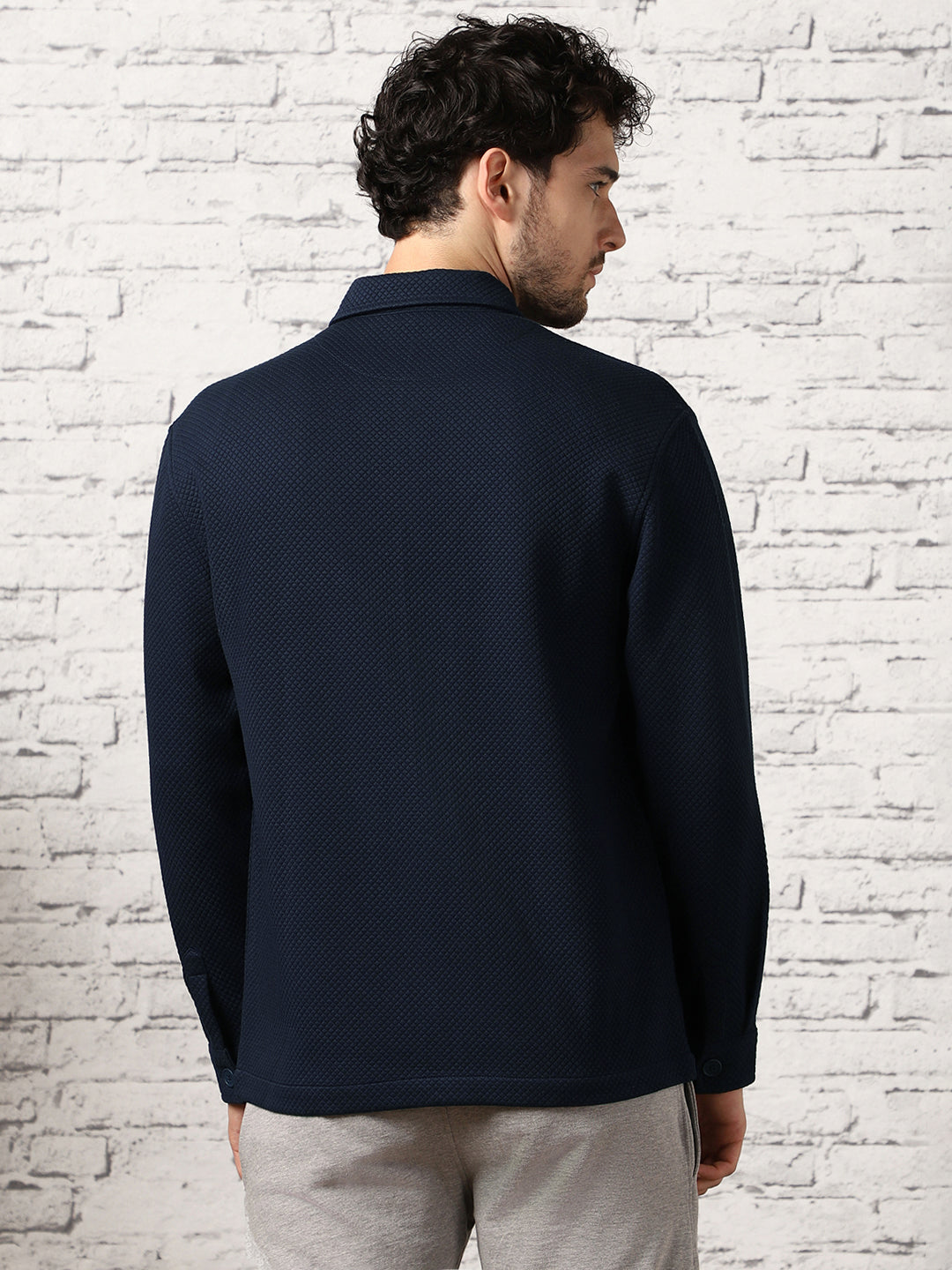 Relaxed Fit Textured Overshirt