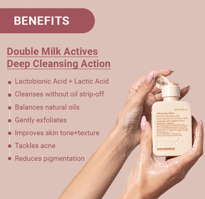 Jelliciously Clean pH 5.5 Gel Face Cleanser for Sensitive Skin - Neude Skin