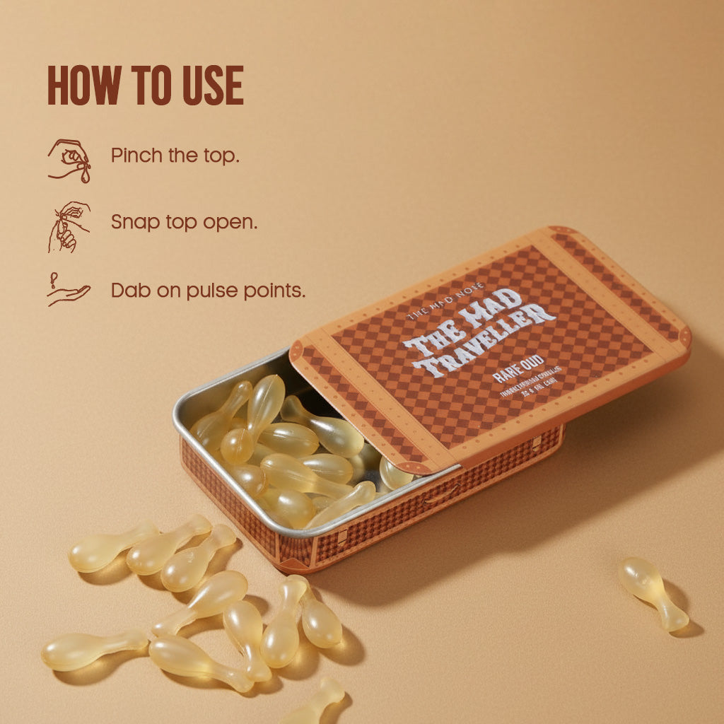 Rare Oud Travel Capsules (25 X 1ML) | The Mad Nose at Broadway