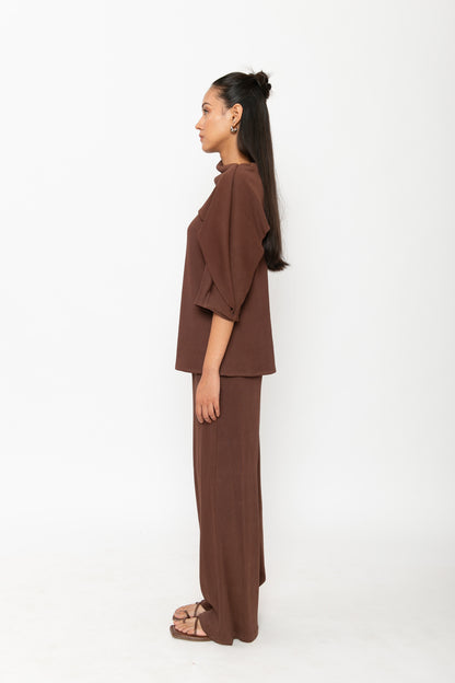 Contemponari-Hot Cocoa Top-Brown