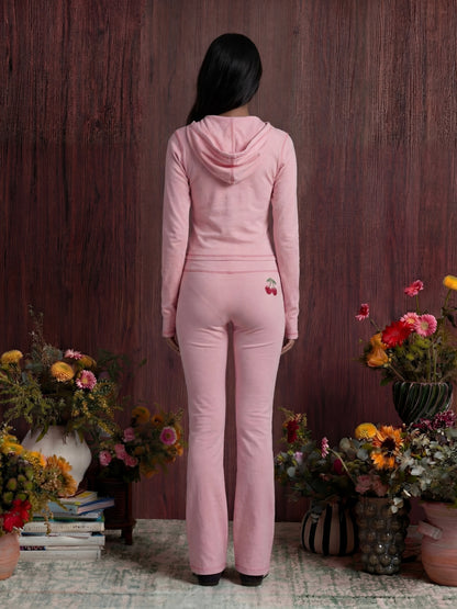 Cherry Bloom Jacket & Low-Rise Trackpant 🍒