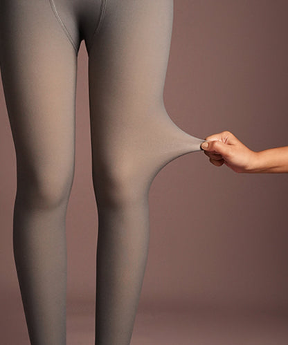 Sheer Fur Stockings Grey