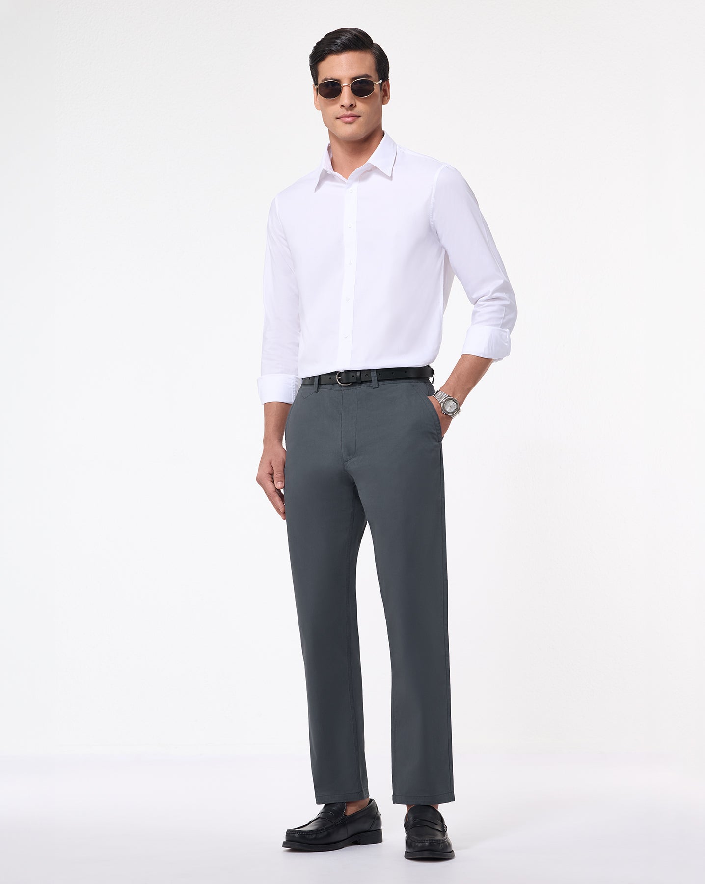 The No Brainer Pant Steel Grey