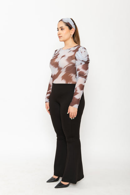 Contemponari-Spiced Rumor Bodysuit-Blue