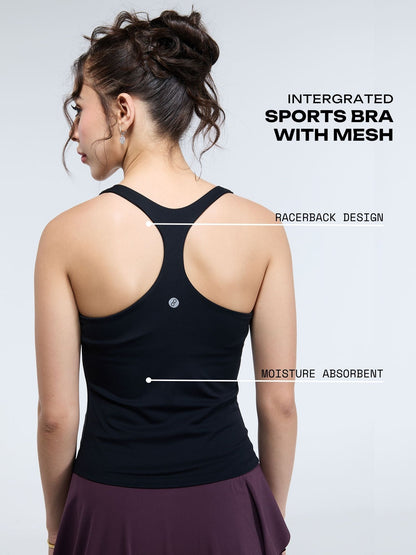 Black Racerback Tank