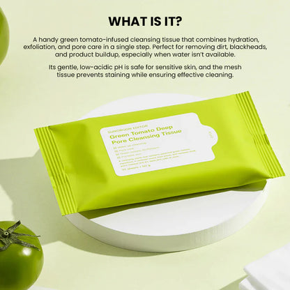 Sungboon Editor Green Tomato Deep Pore Cleansing Tissue (50g, 10pcs)