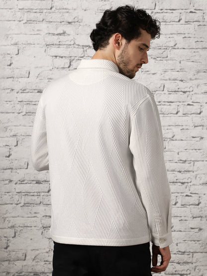 Relaxed Fit Textured Overshirt