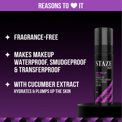 Staze Set Me Up 3 In 1 Makeup Setting Spray | Staze at Broadway