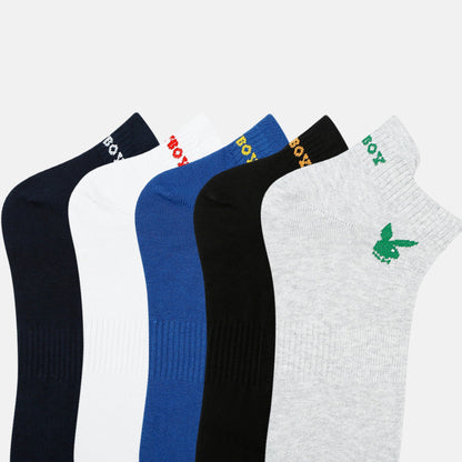 Mens Playboy Themed Ankle Socks