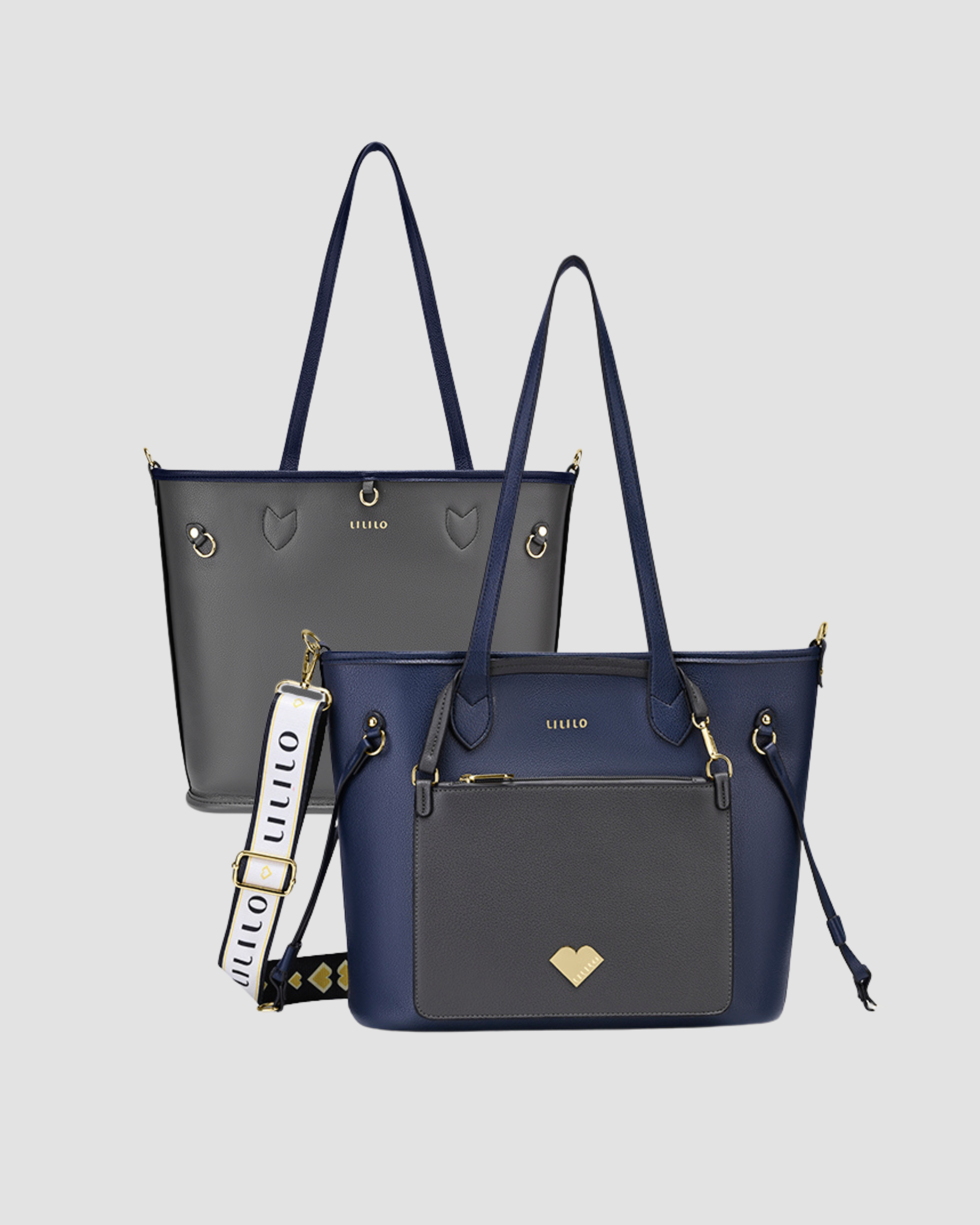 Two Faced Reversible Tote Bag - Pouch | Lililo at Broadway