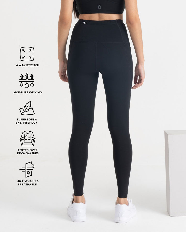 Zen Ankle Length Leggings | Hunnit at Broadway