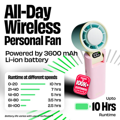 Nuuk BFF Rechargeable Personal Fan with IceTouch - Tokyo Totti Candy