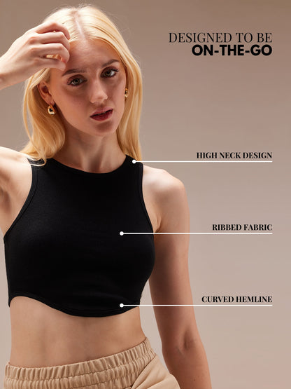 Black All-Day Flex Top