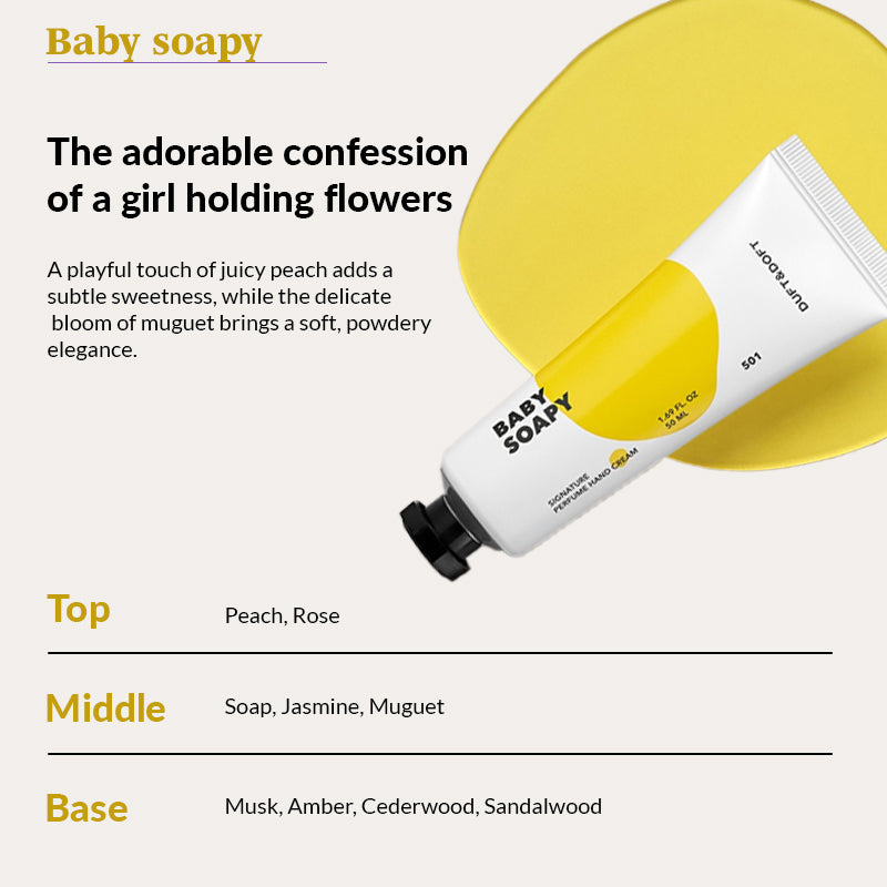 Duft & Doft Signature Perfume Hand Cream Baby Soapy (50ml)