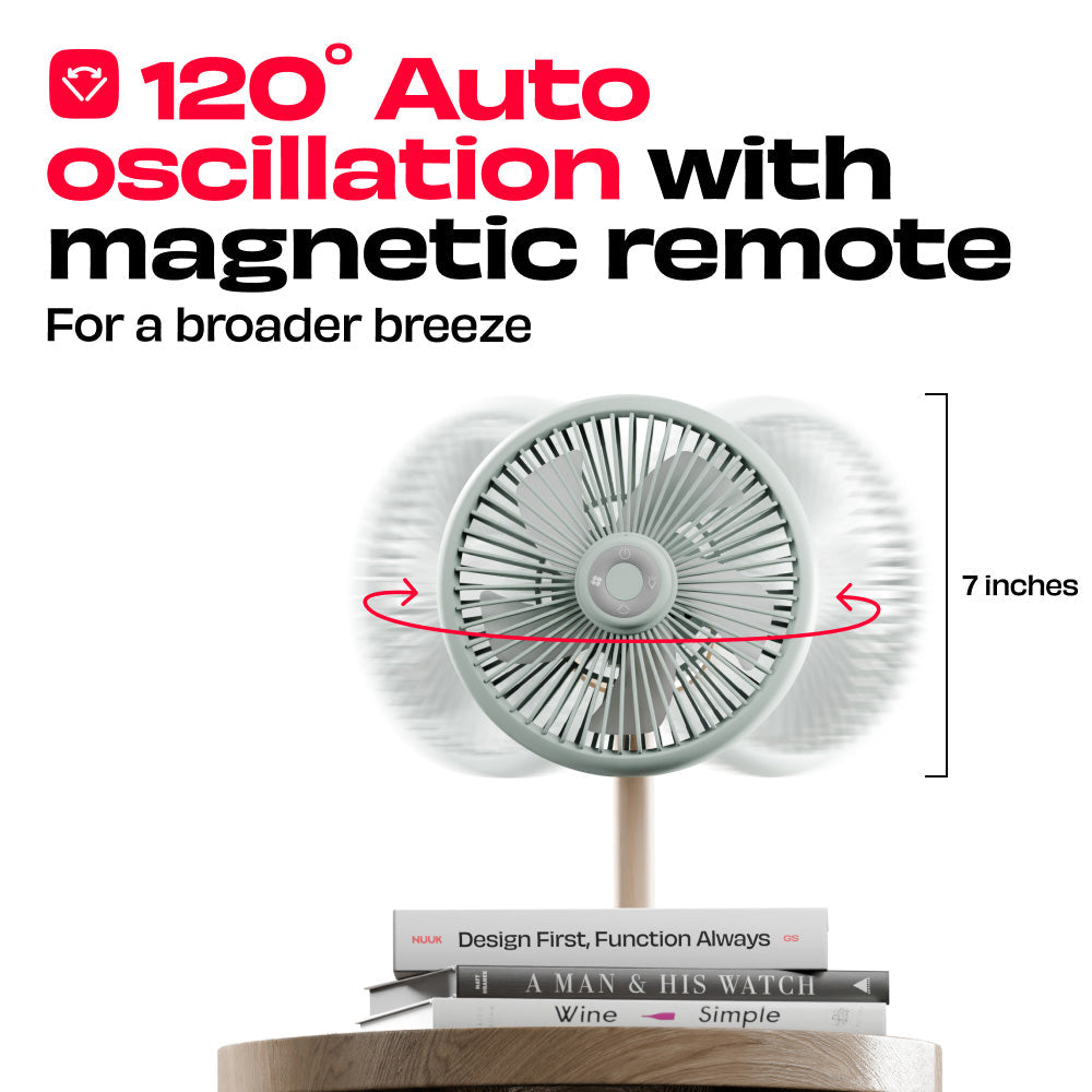 NUUK LIT v2  Table Top Fan with Mood Light