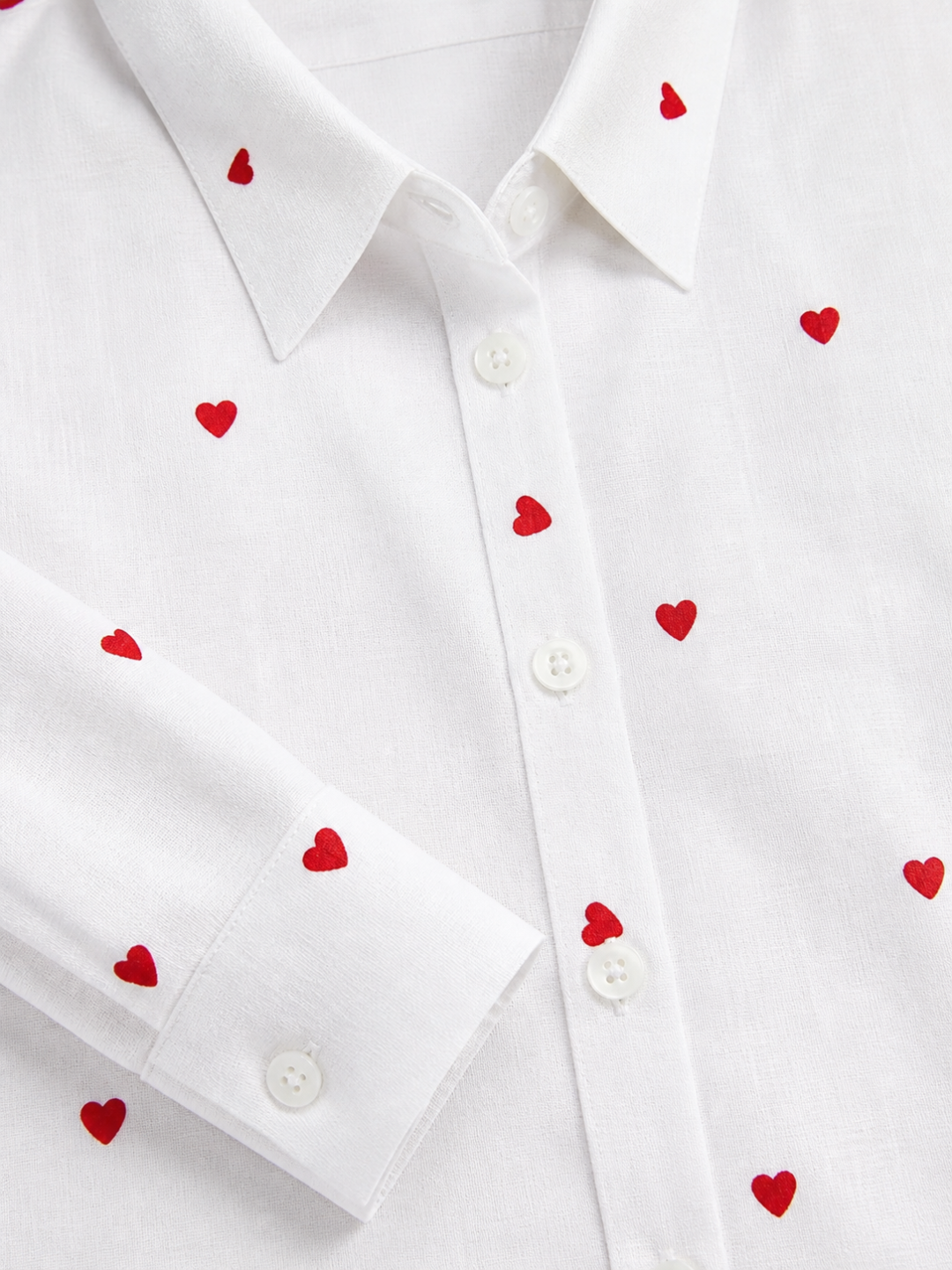 All Over Embroidered Cotton Shirt