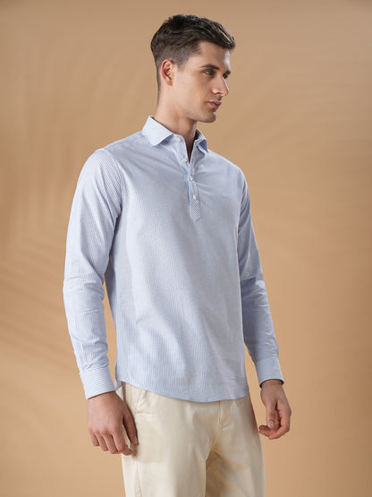 Blue Regular Fit Casual Cotton kurta for men (ANCEL)